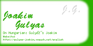 joakim gulyas business card